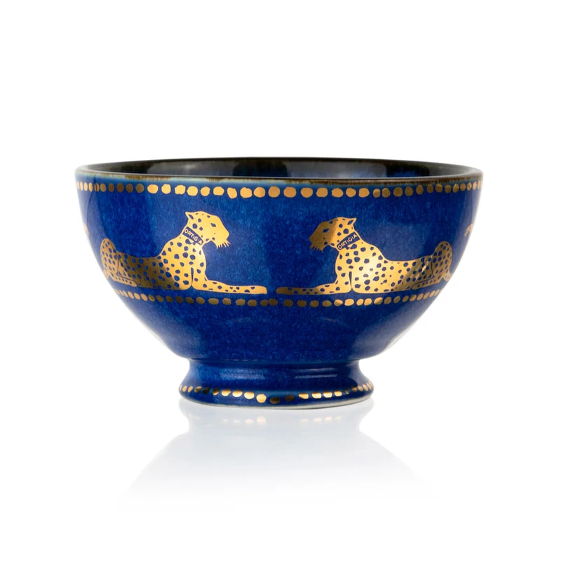 Ortigia Sicilia Ceramic BOWL, blau-gold, ø10 cm