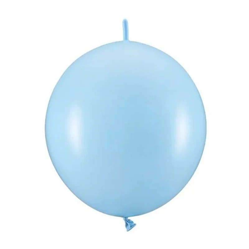 Latexballon 28 cm Verbindungsballon Pastell Baby Blau | 20 Stück