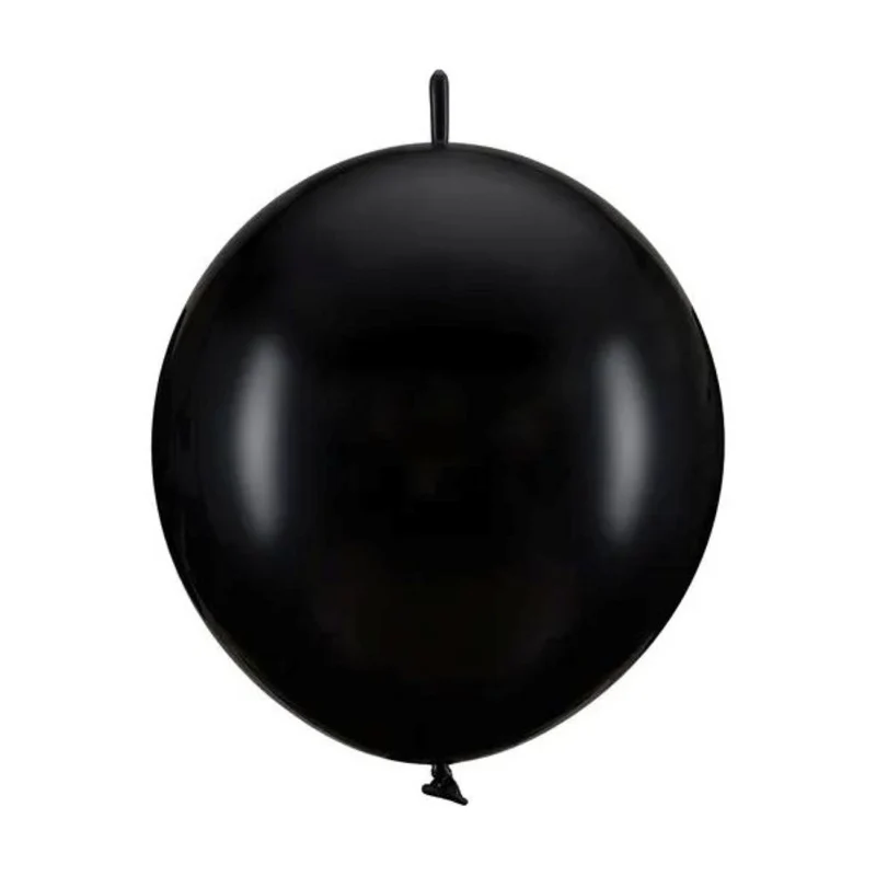 Latexballon 28 cm Verbindungsballon Pastell Schwarz | 20 Stück