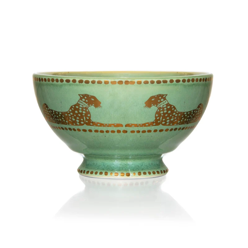 Ortigia Sicilia Ceramic BOWL, grün-gold, ø10 cm