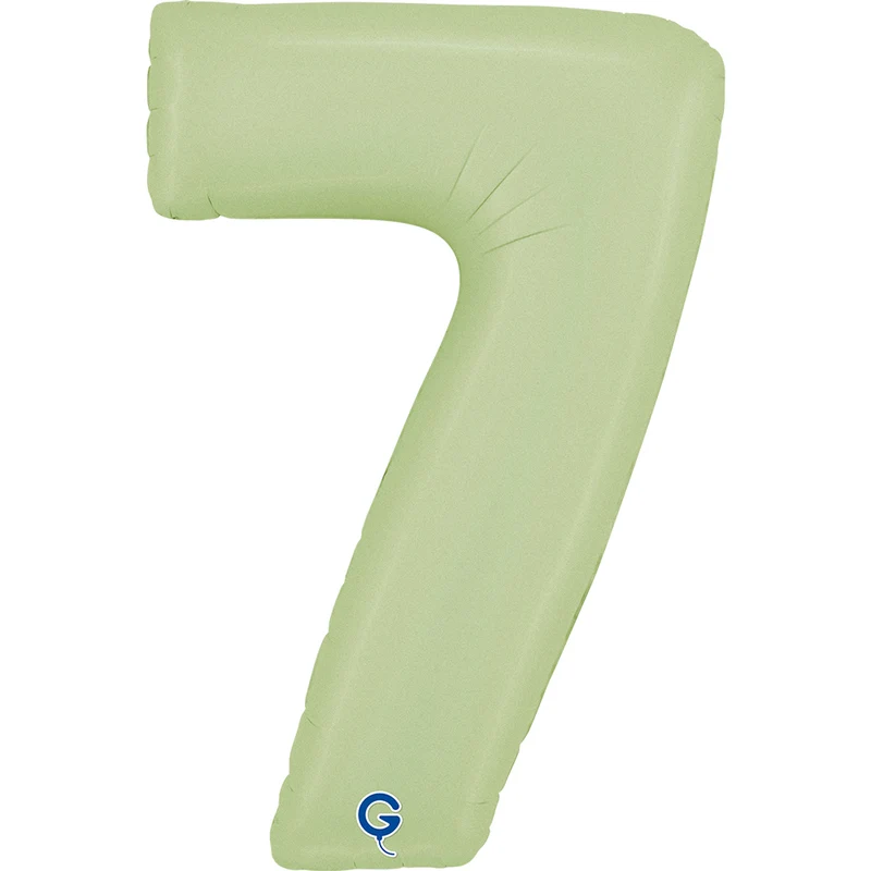 Riesenzahl Folienballon 26"/66cm | Satin Olive #7