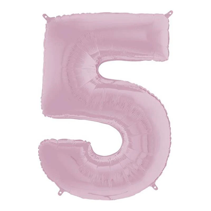 Riesenzahl Folienballon 26"/66cm | Pastel Pink #5