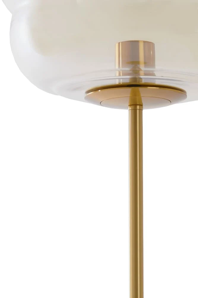 Stehleuchte MISTY gold Rauchglas Ø30x160cm