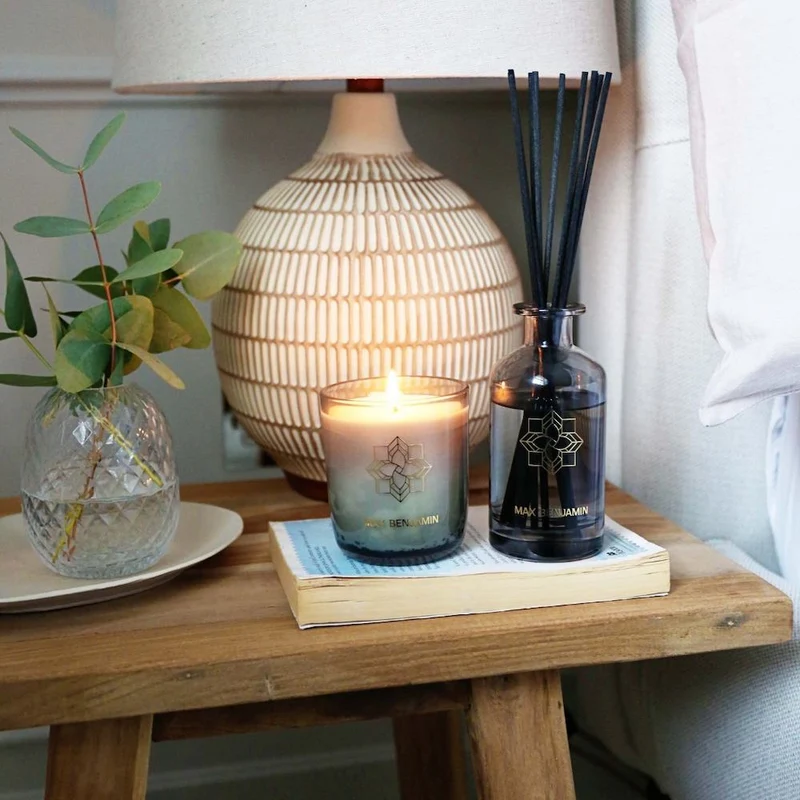 Geschenkset Raumduft + Duftkerze 'FRENCH LINEN WATER'