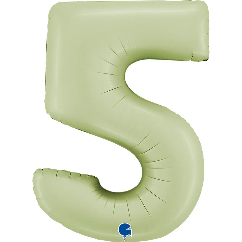 Riesenzahl Folienballon 26"/66cm | Satin Olive #5
