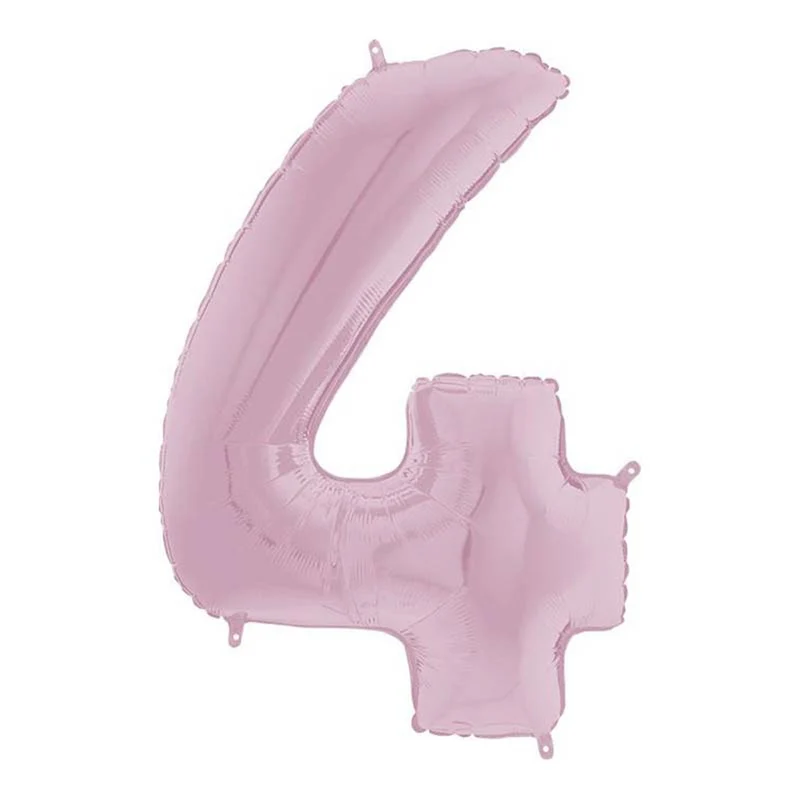 Riesenzahl Folienballon 26"/66cm | Pastel Pink #4