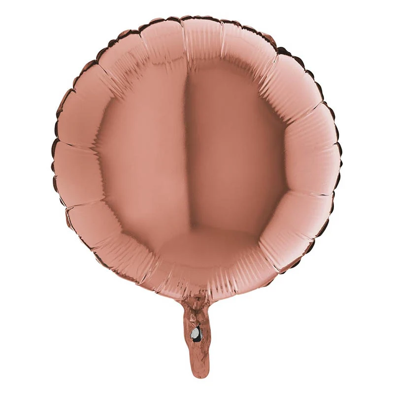 18"/Ø46cm Folienballon Uni | Rosegold