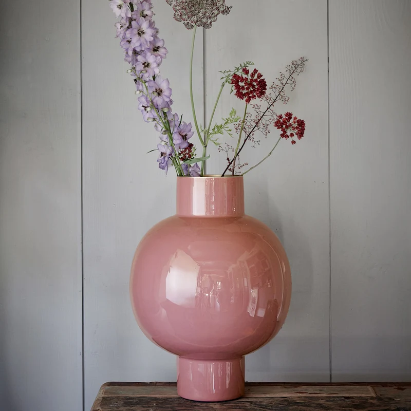Pip Studio Vase Metall Altrosa 42 cm