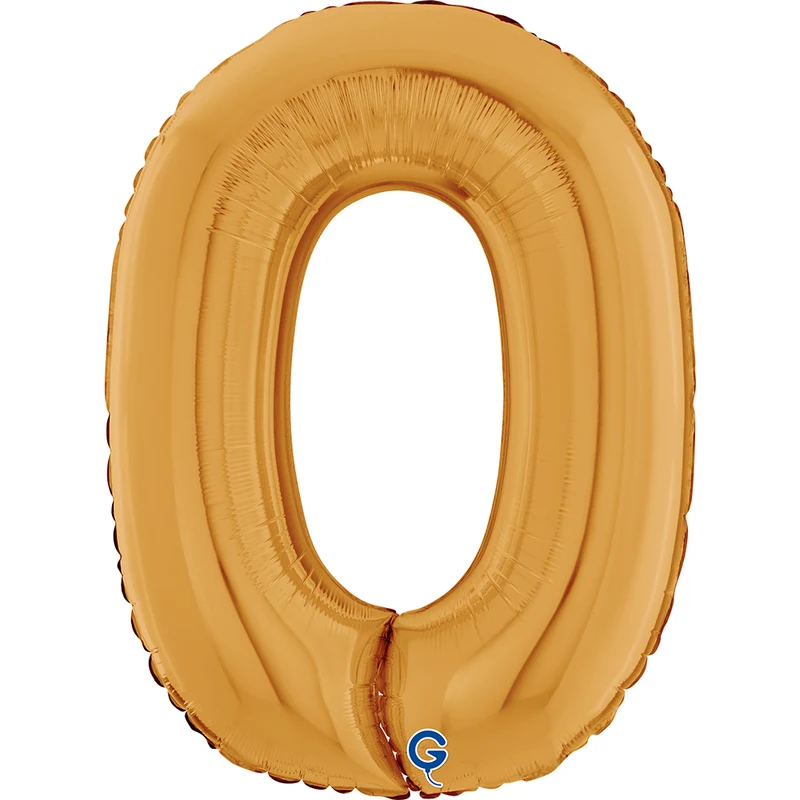 Riesenzahl Folienballon 26"/66cm | Gold #0