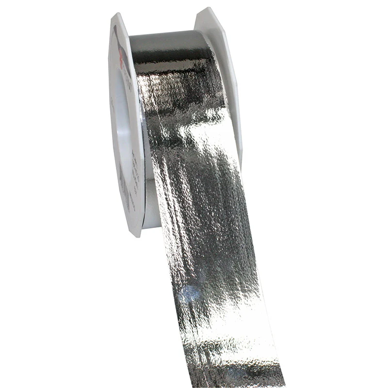 Geschenkband Polyband 40mm/25m Metallic Silber