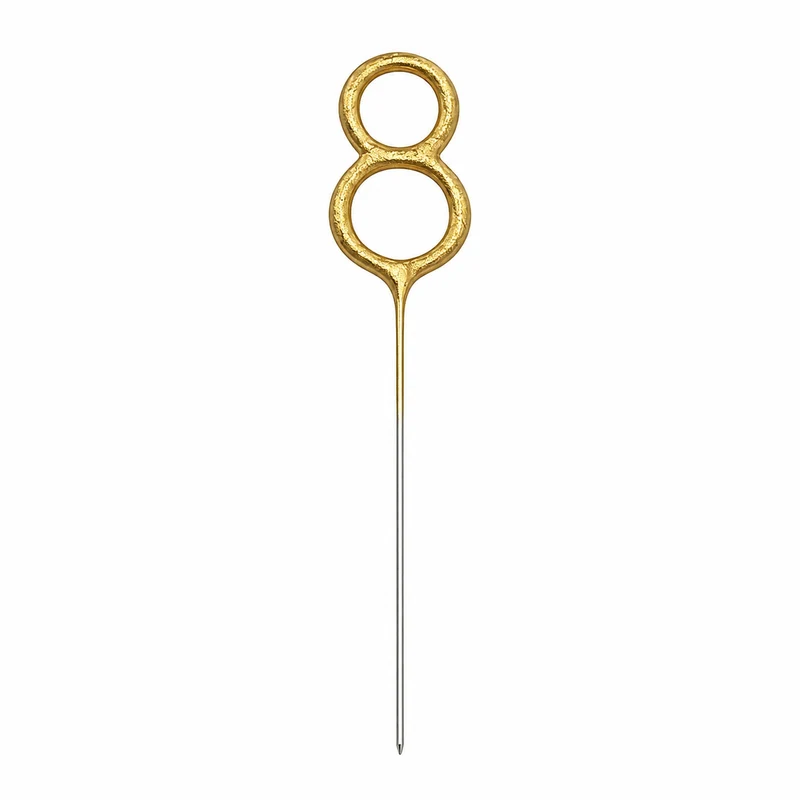 Zahlen Wunderkerze 15 cm | Gold