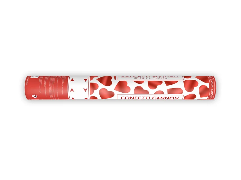 Konfettishooter Herzchen 40cm Rot