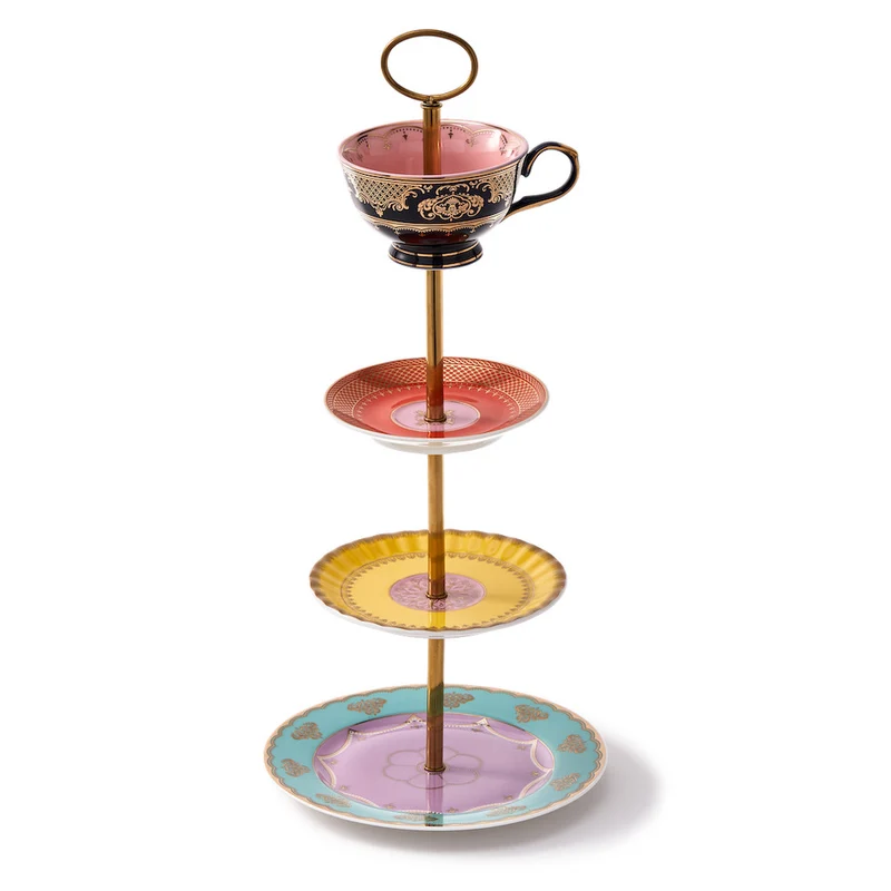 Etagere GRANDPA High Tea Set aus Porzellan