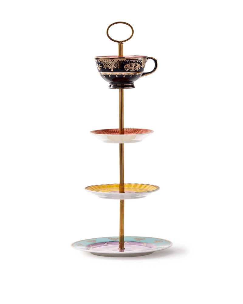 Etagere GRANDPA High Tea Set aus Porzellan