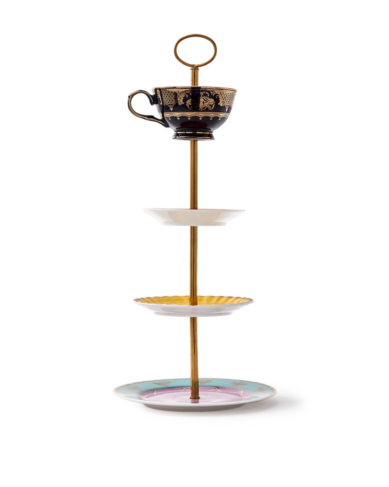 Etagere GRANDPA High Tea Set aus Porzellan