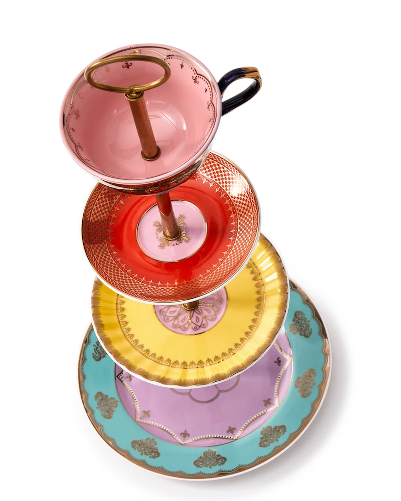 Etagere GRANDPA High Tea Set aus Porzellan