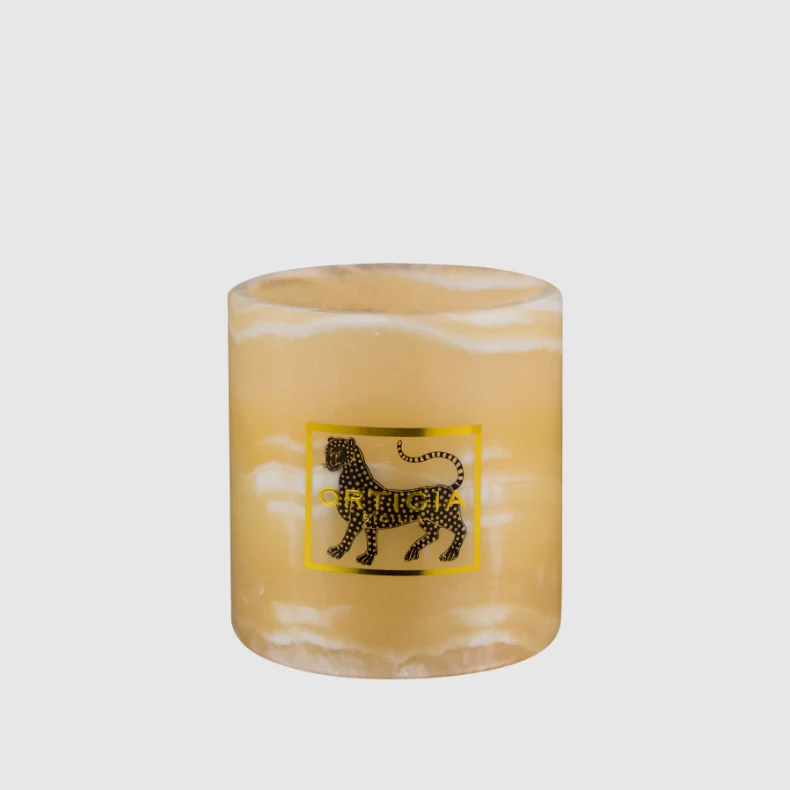 Alabaster Duftkerze AMBRA NERA, 250g Wax
