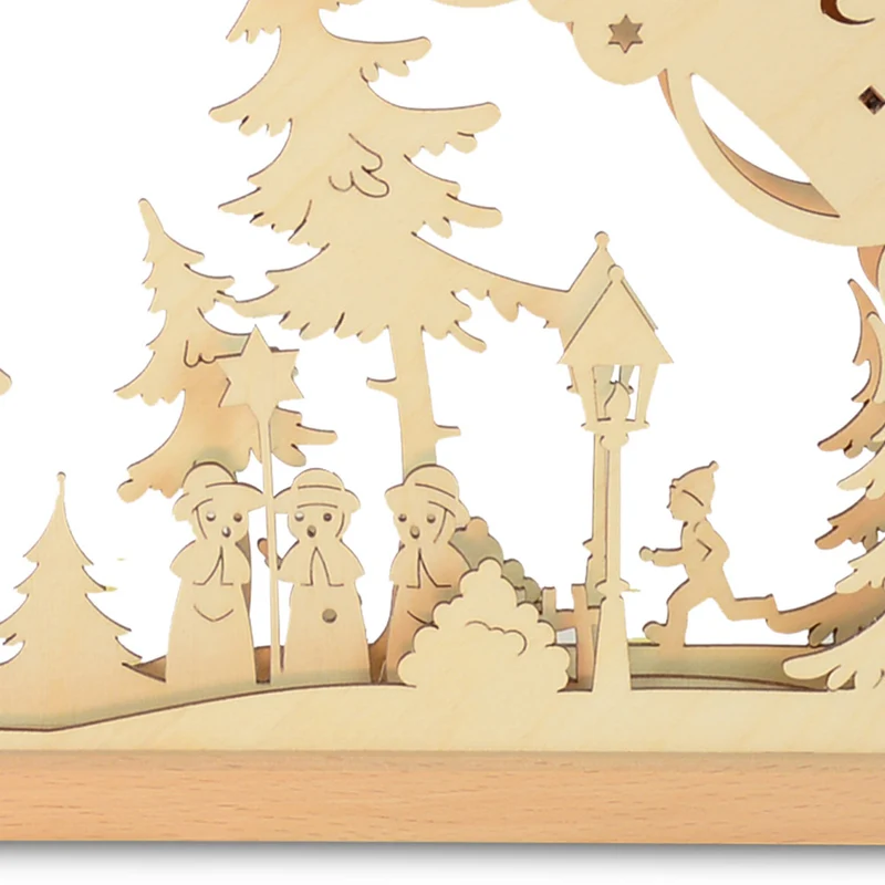 Original Erzgebirge Holz Lichterbogen "Seiffener Kirche" 55 cm | 13002 - Schwibbogen