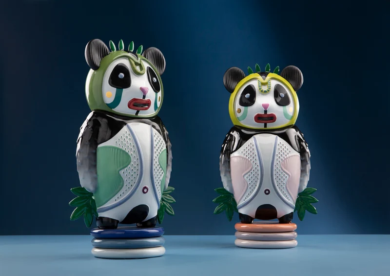 BERNARDO PANDA - Keramikskulptur von Bosa