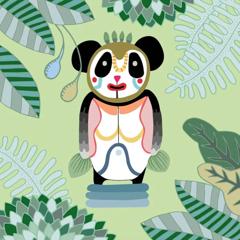 BERNARDO PANDA - Keramikskulptur von Bosa