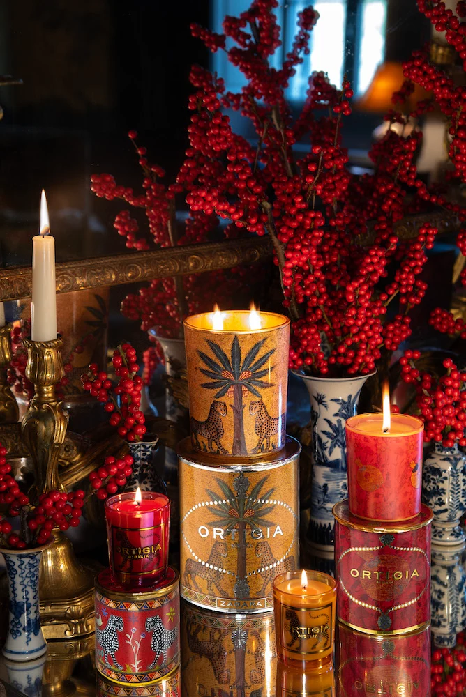 kleine Duftkerze PALO SANTO ROSSO