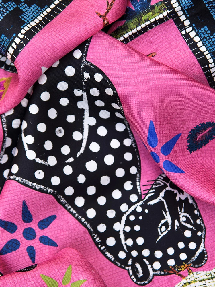 Kaschmirschal OCELOT Fucsia 200x70 cm
