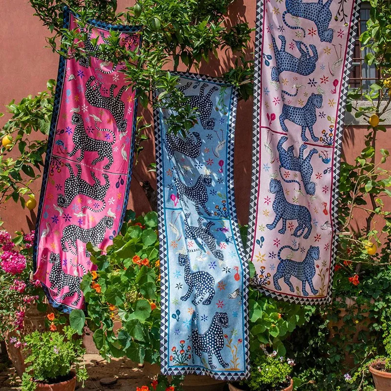 Kaschmirschal OCELOT Fucsia 200x70 cm