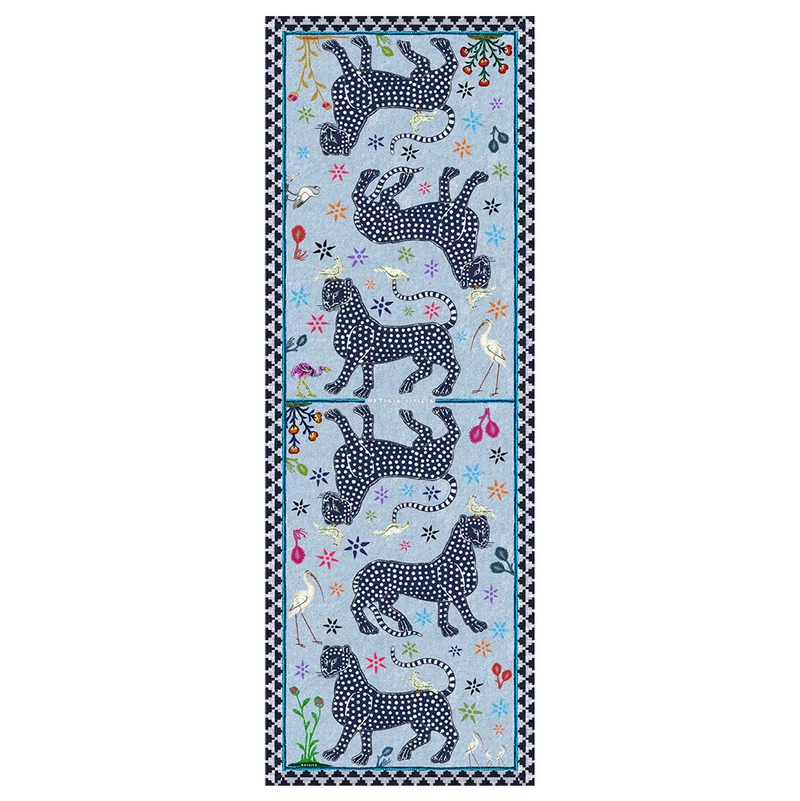 Kaschmirschal OCELOT Celeste 200x70 cm