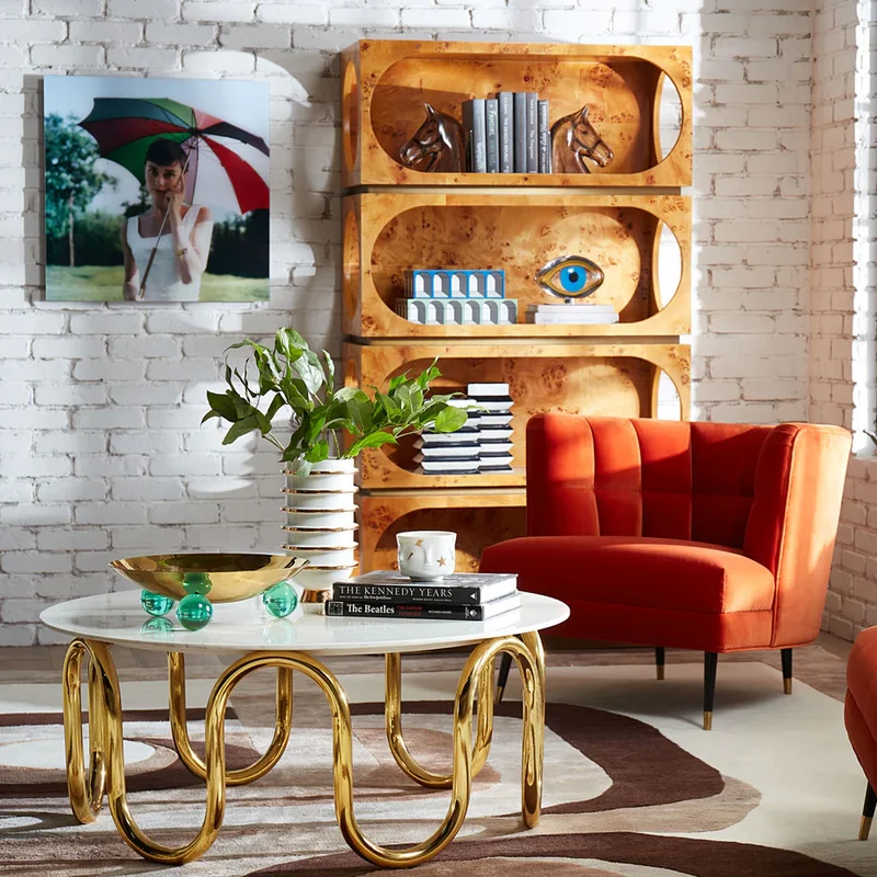 Sessel DRAPER CLUB Chair, orange