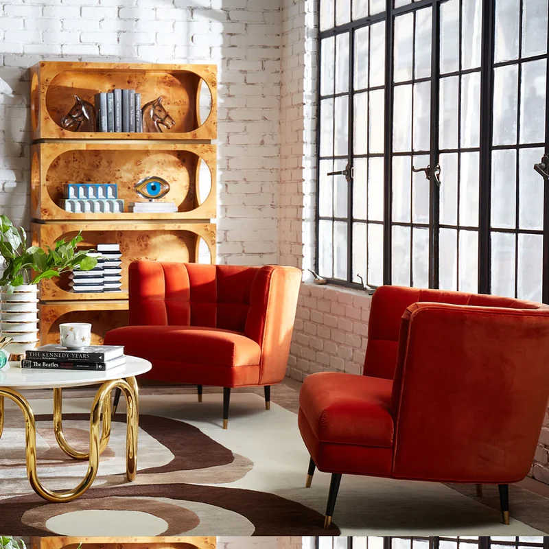 Sessel DRAPER CLUB Chair, orange
