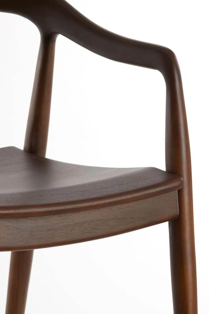 Esszimmerstuhl PALOS, dunkelbraun Teakholz