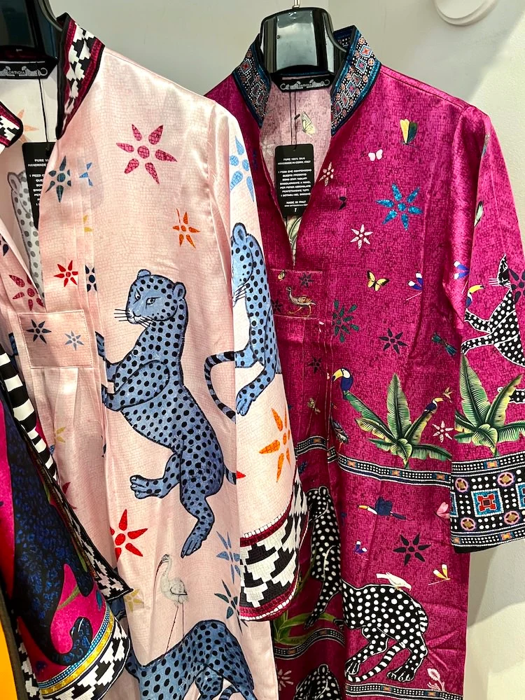 Kaftan MOSAIC PERLA, rosa, 100% Seide