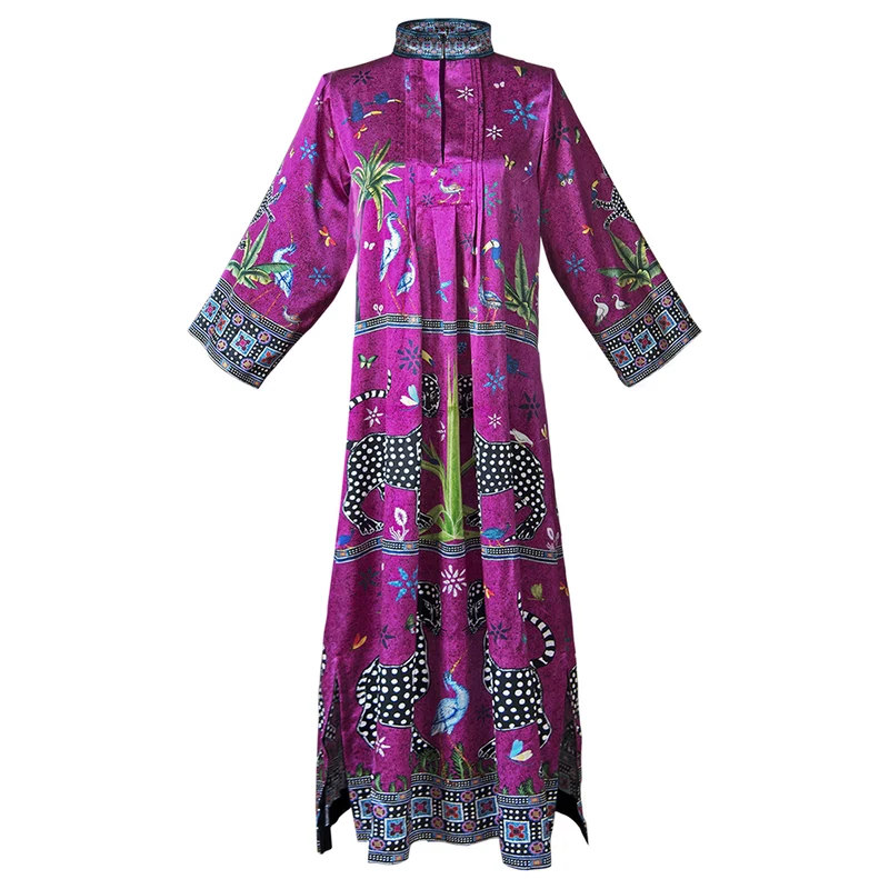Kaftan PINK CARDINALE, 100% Seide