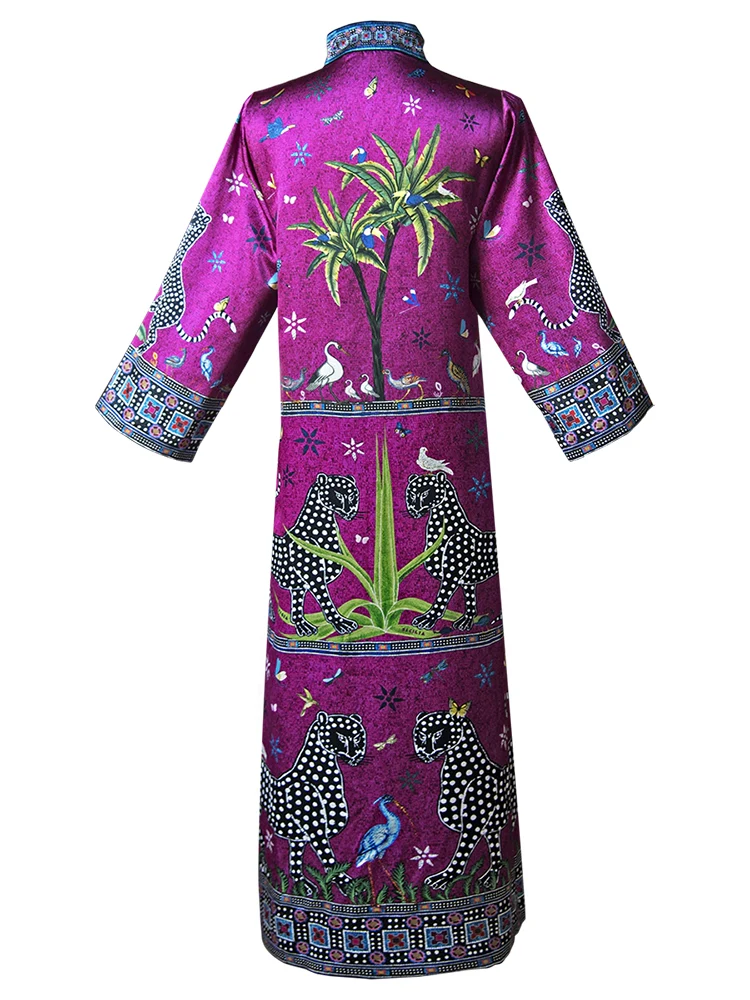 Kaftan PINK CARDINALE, 100% Seide