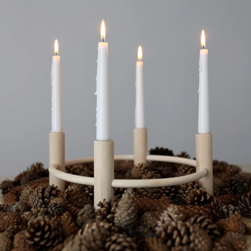 Design Adventskranz SHINE Rattan - DesignWe.Love