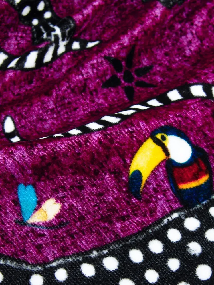 Samtschal OCELOT Pink Cardinale 200x70 cm