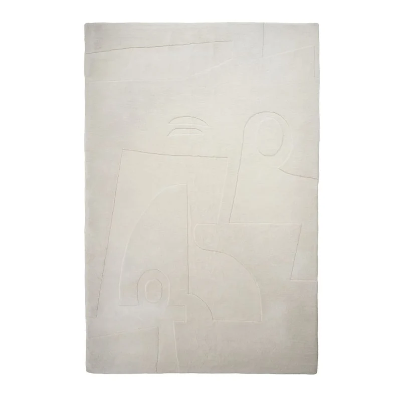 Teppich LITICO, cremeweiß, 300x200cm mit geometrischem Muster