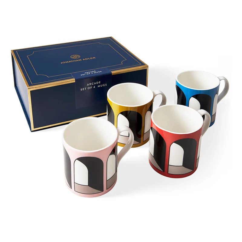 Tassen ARCADE MUG mehrfarbig 4er-Set