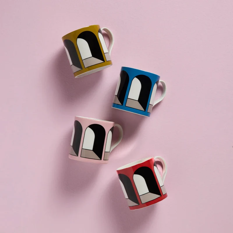 Tassen ARCADE MUG mehrfarbig 4er-Set