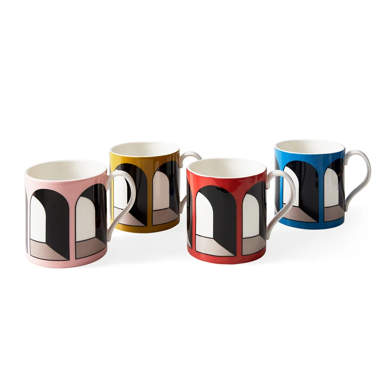 Tassen ARCADE MUG mehrfarbig 4er-Set
