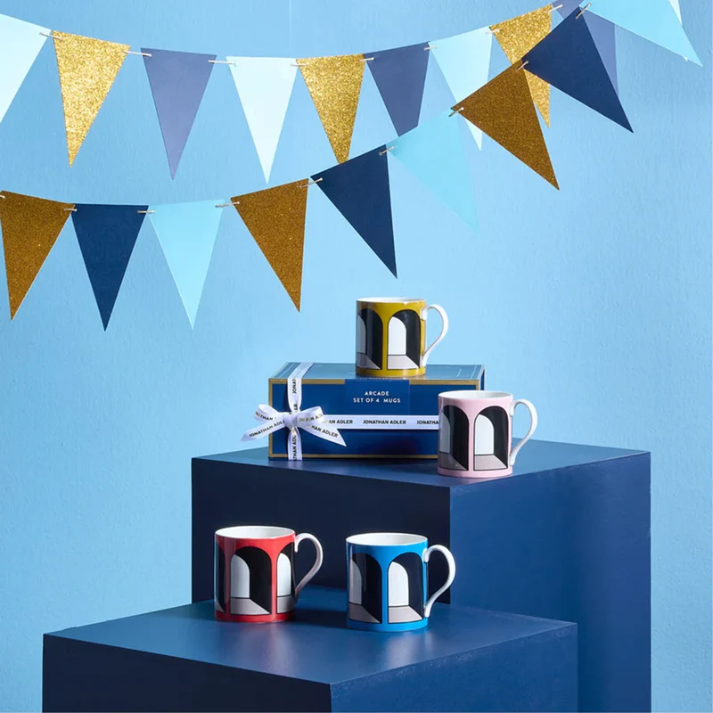 Tassen ARCADE MUG mehrfarbig 4er-Set