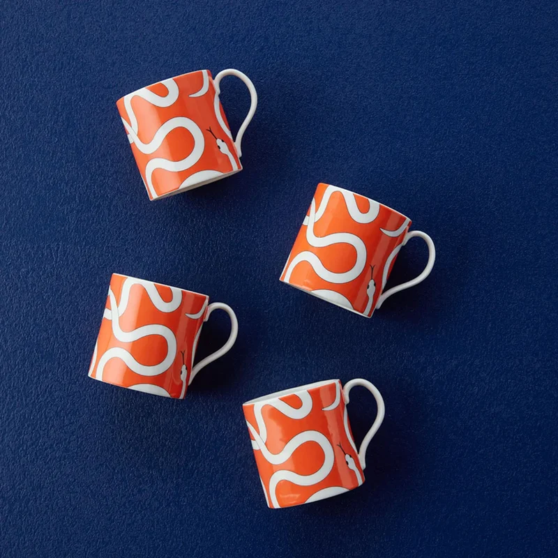 Tassen EDEN MUG, orange 4er-Set