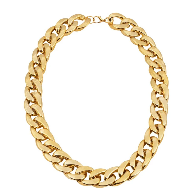 Pimp Kostümset - Goldene Halskette Armband Brille | Macho Rapper Rocker Kostüm