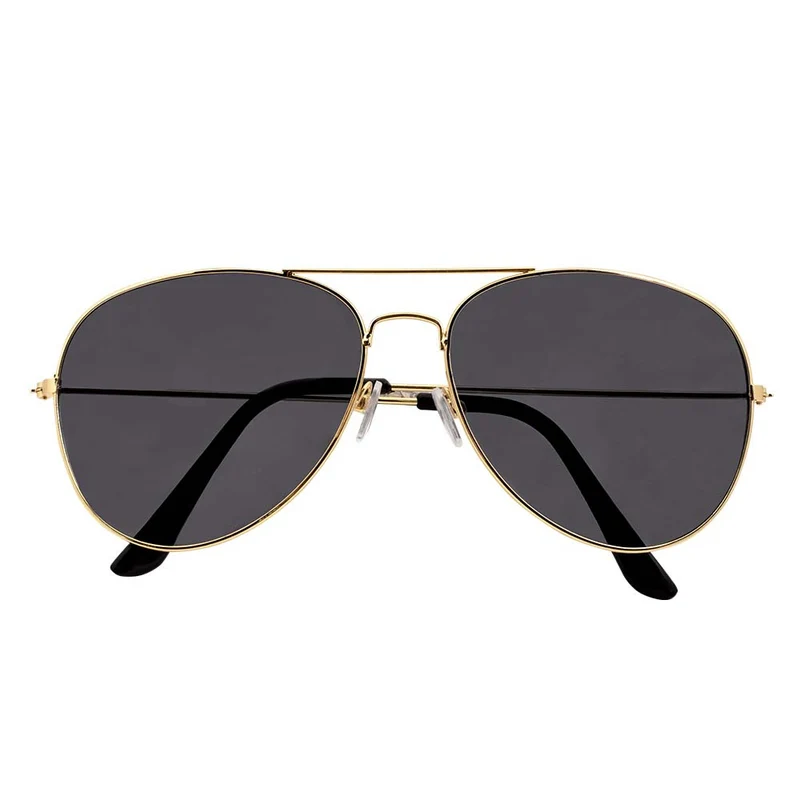 Pimp Kostümset - Goldene Halskette Armband Brille | Macho Rapper Rocker Kostüm