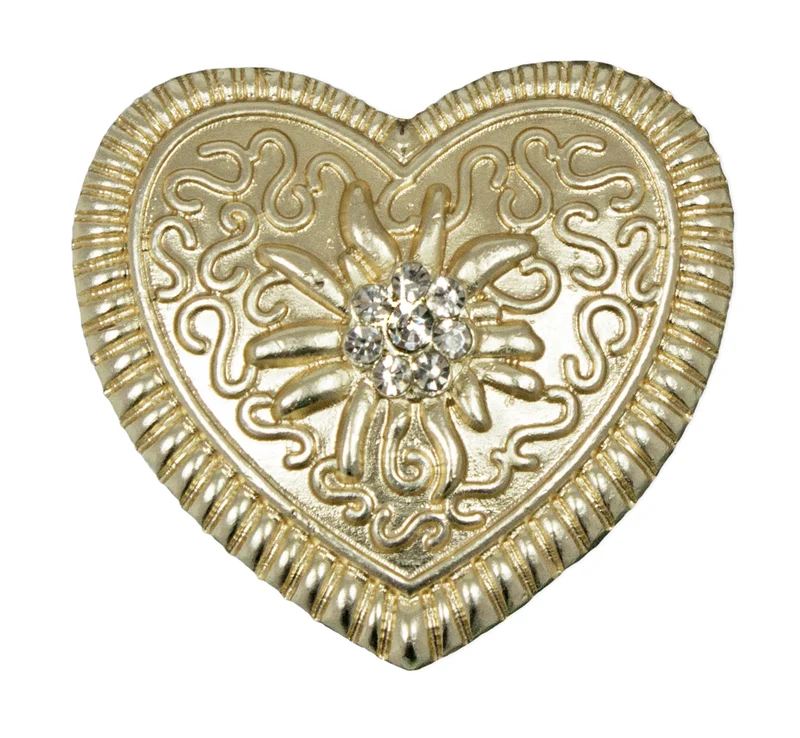 Magnet Brosche Tuchhalter - Gold