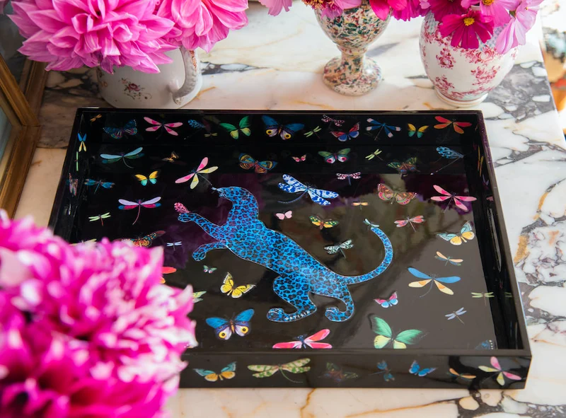 Lacktablett DRAGONFLIES Grandissimo 45cm x 60cm