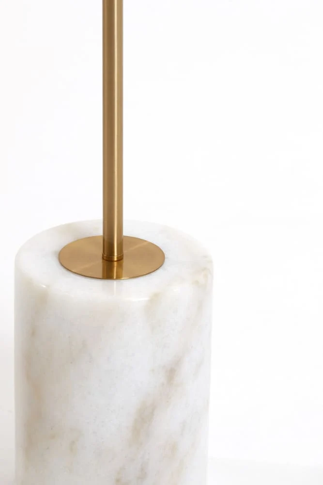 Stehleuchte MEDINA, Antik Bronze + Marmor 25x156 cm