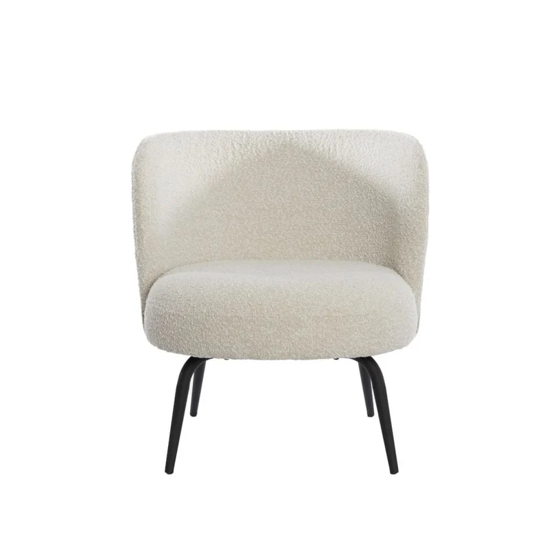 Sessel DIEYDA bouclé crèmeweiß