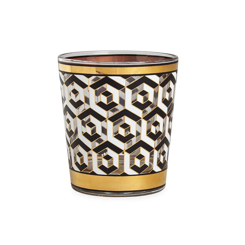 Trinkgläser VERSAILLES 4er-Set weiß, schwarz, gold
