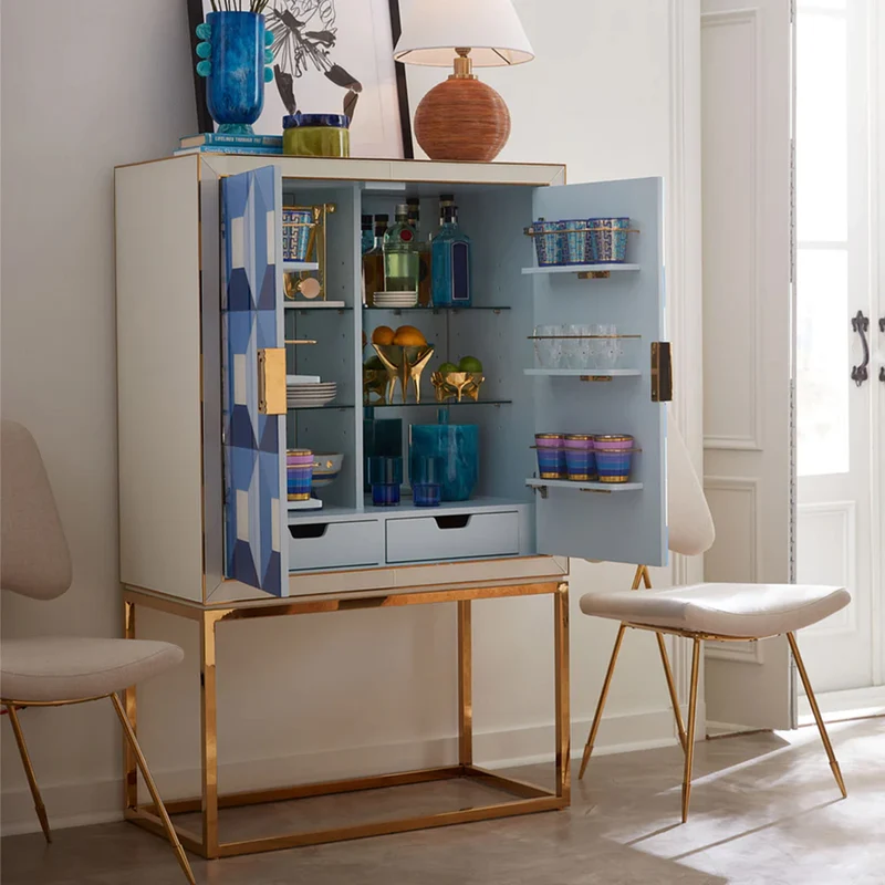 Trinkgläser SCALA 4er-Set blau, lila, gold